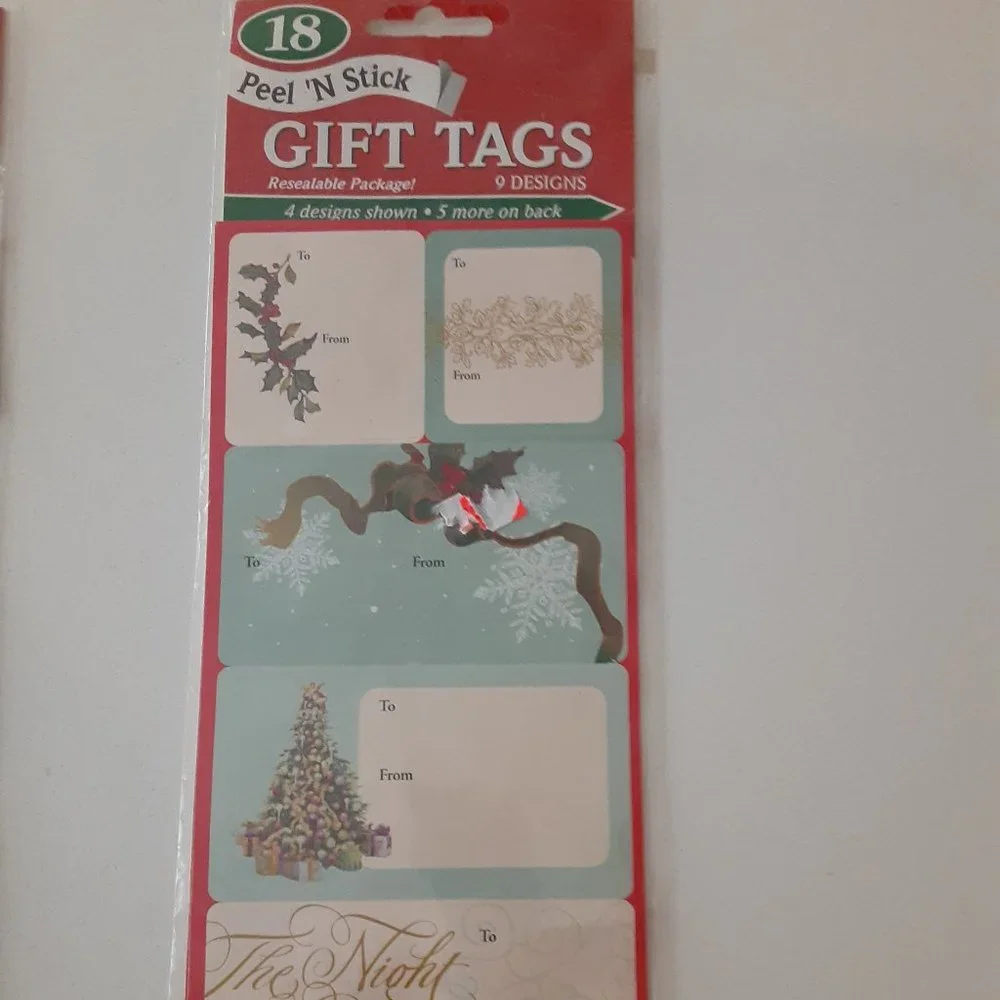 Holiday fancy Gift Tags 36 pieces NEW